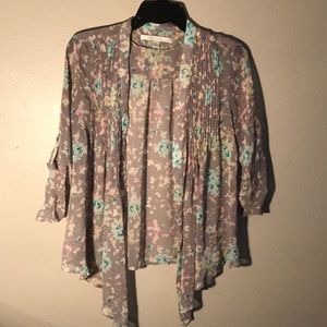 Floral Lauren Conrad Cardigan / Blouse